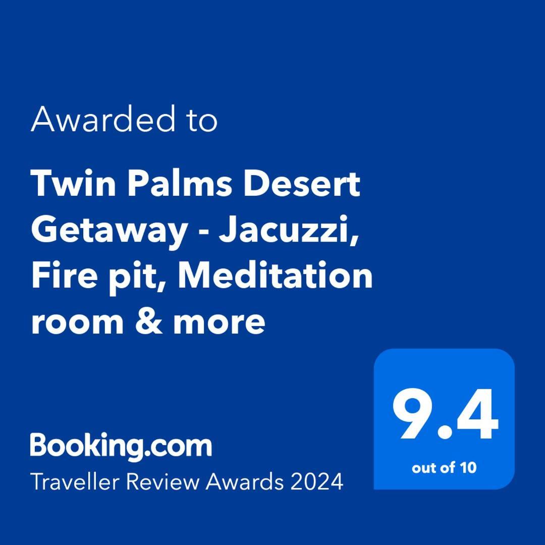 Twin Palms Desert Getaway - Jacuzzi, Fire Pit, Meditation Room & More ジョシュア・ツリー エクステリア 写真